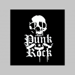 Punk Rock Skull - lebka čierne tielko 100% bavlna 